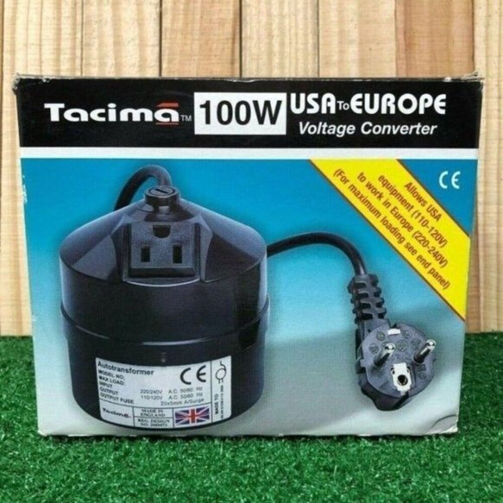 Tacima 100W Voltage Converter, USA to Europe Brand new condition